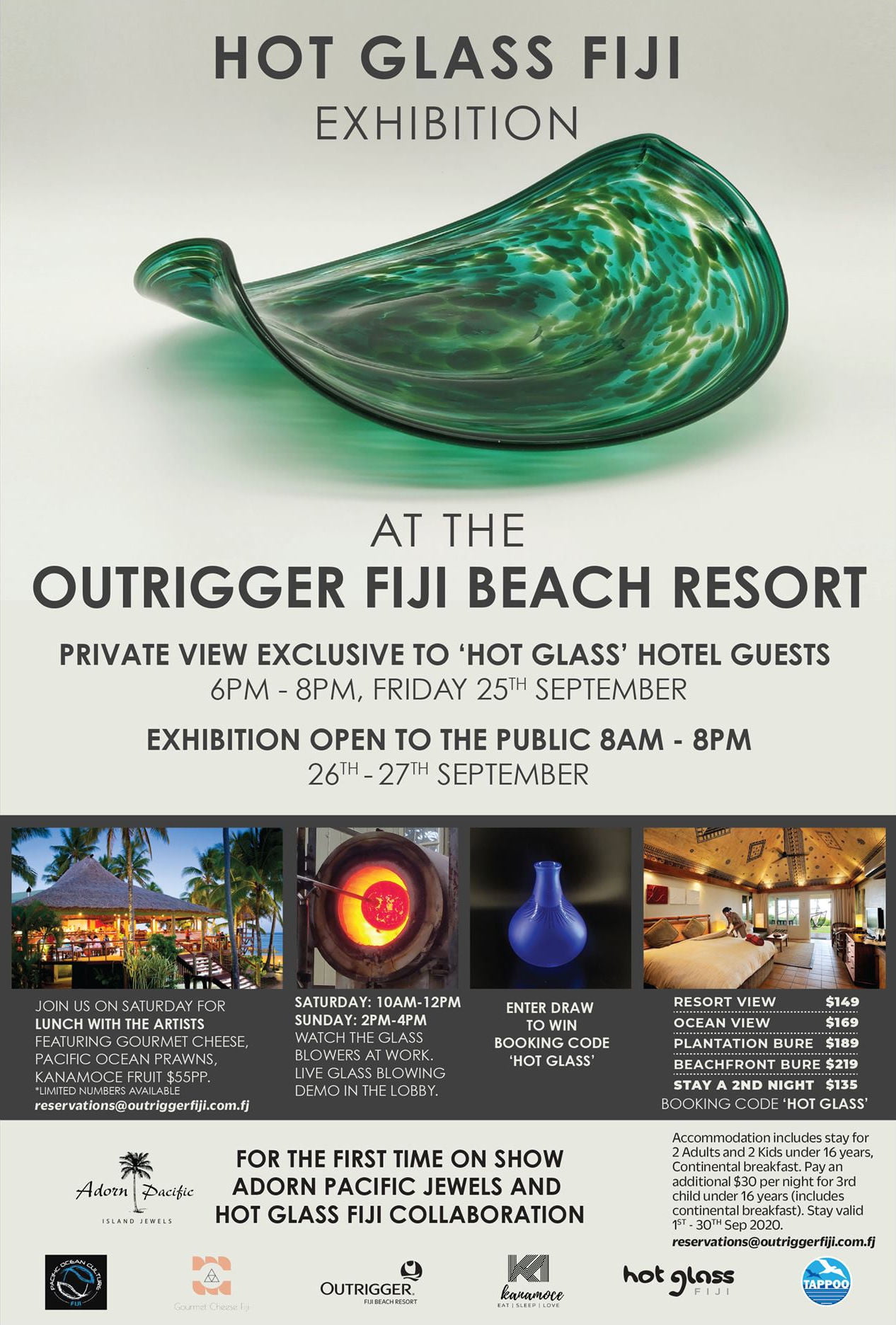 Hot Glass Fiji Exhibition At The Outrigger Fiji Beach Resort